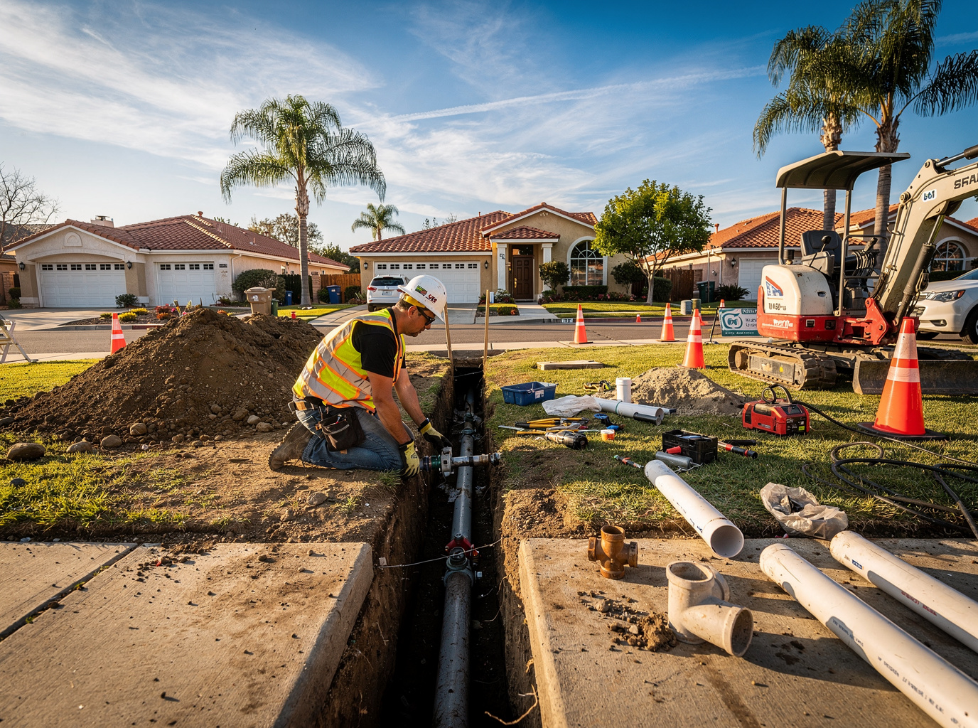 Sewer Line Repair in SantAna